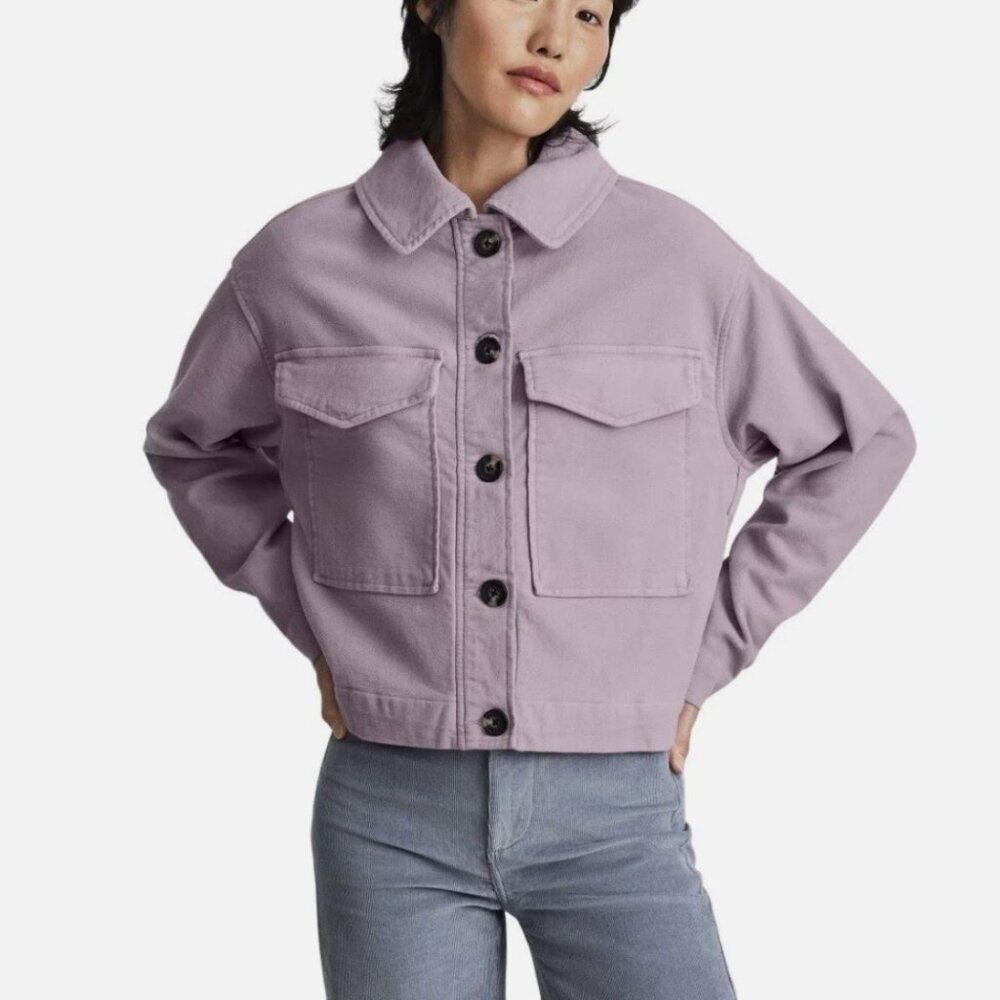 Everlane | The Moleskin Utility Jacket | Dusty Lavender | Size S